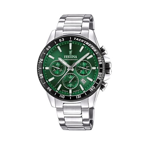 Festina 20560 Herreur, Stål/Grøn, 45 mm