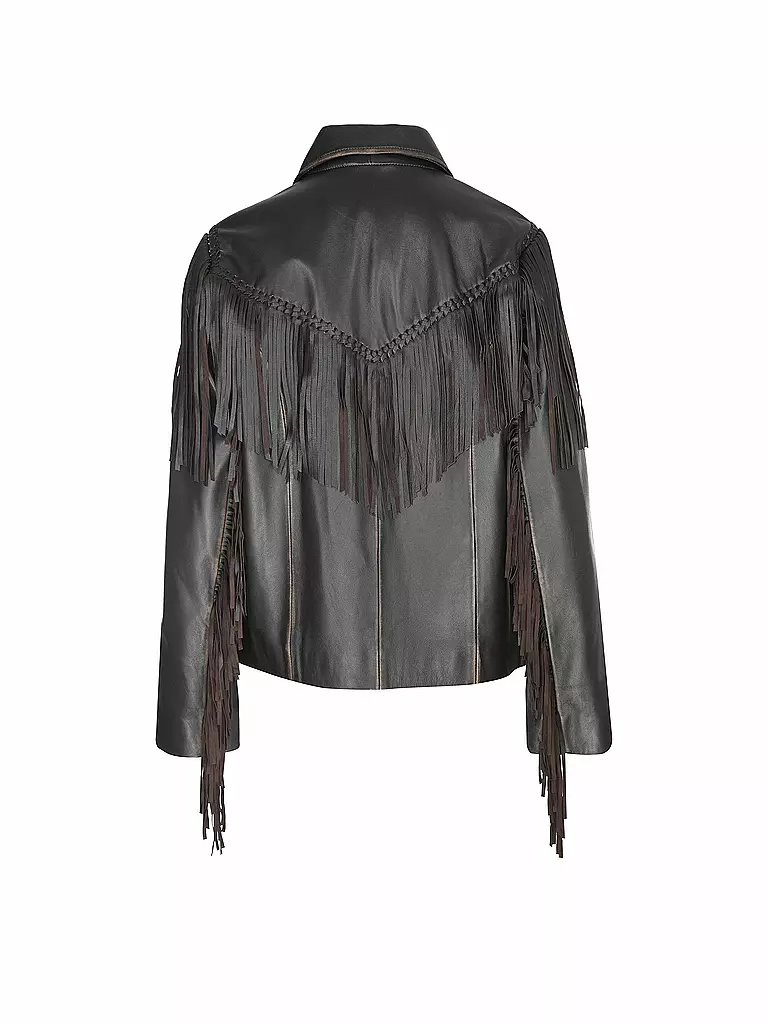 WEEKEND MAX MARA Lederjacke braun