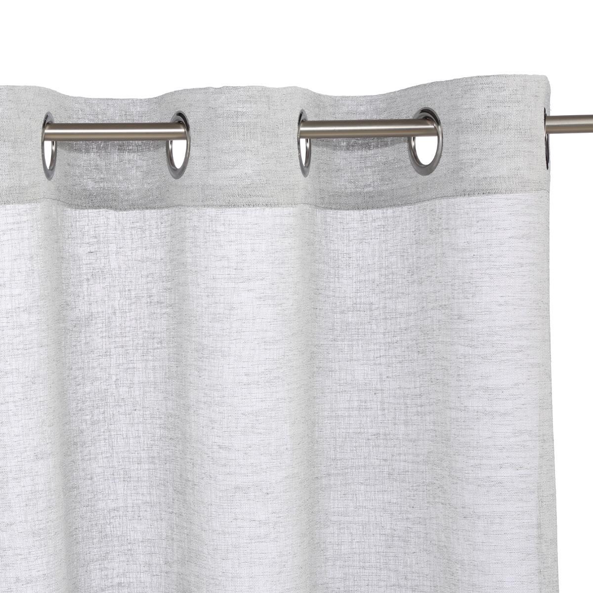 VOILAGE FRED A OEILLETS GRIS 140X240CM