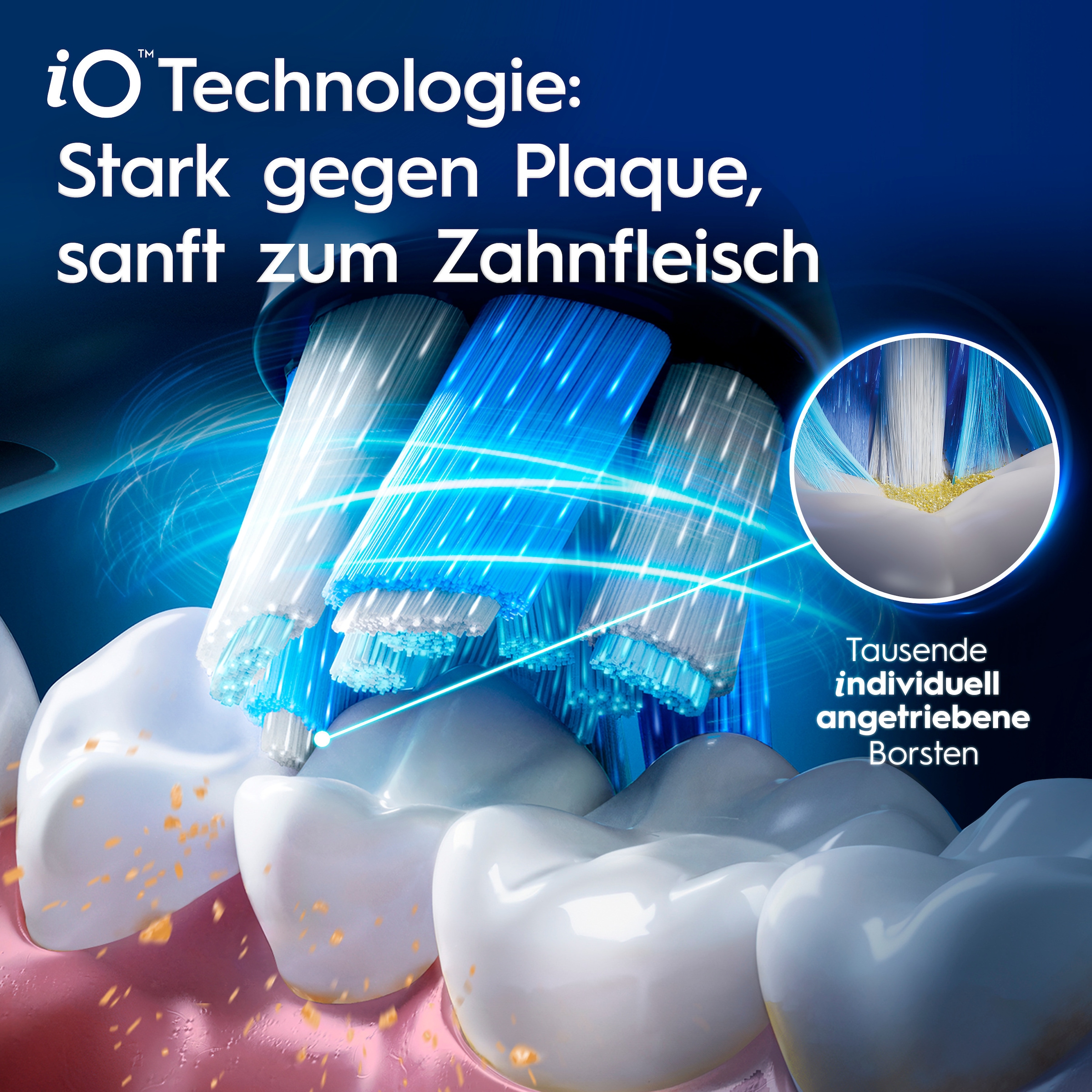 Oral-B Elektrische Zahnbürste »iO 10« 1 Stk. Aufsteckbürsten Magnet-Technologie, iOsense, 7 Putzmodi, Farbdisplay & Lade-Reiseetui
