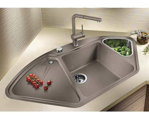 Blanco DELTA II spoelbak 1042 x 560 mm vulkanisch grijs 527239