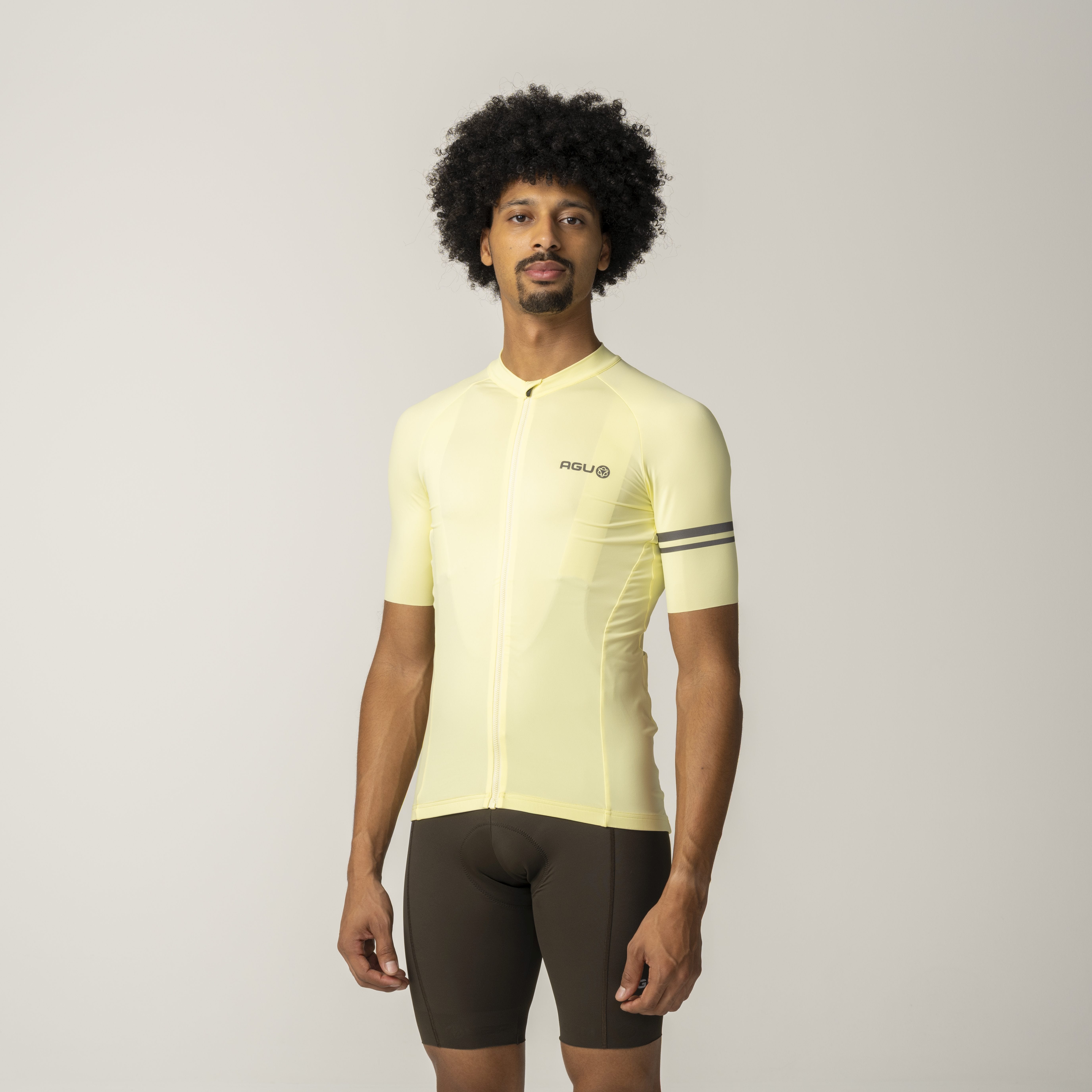 AGU Solid Performance Heren fietsshirt - Beige