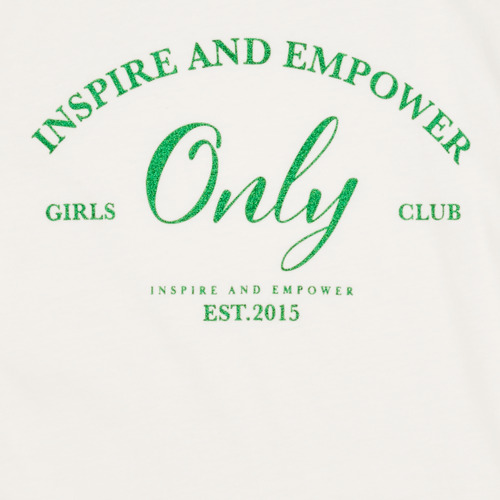 Only - KOGWENDY S/S LOGO TOP BOX CP JRS - Blanc
