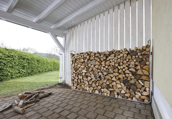 wolfcraft GmbH 5125000, Brændeholder, Plast, Stål, Grå, 1,6 m³, 25 - 50 cm, 1766 mm