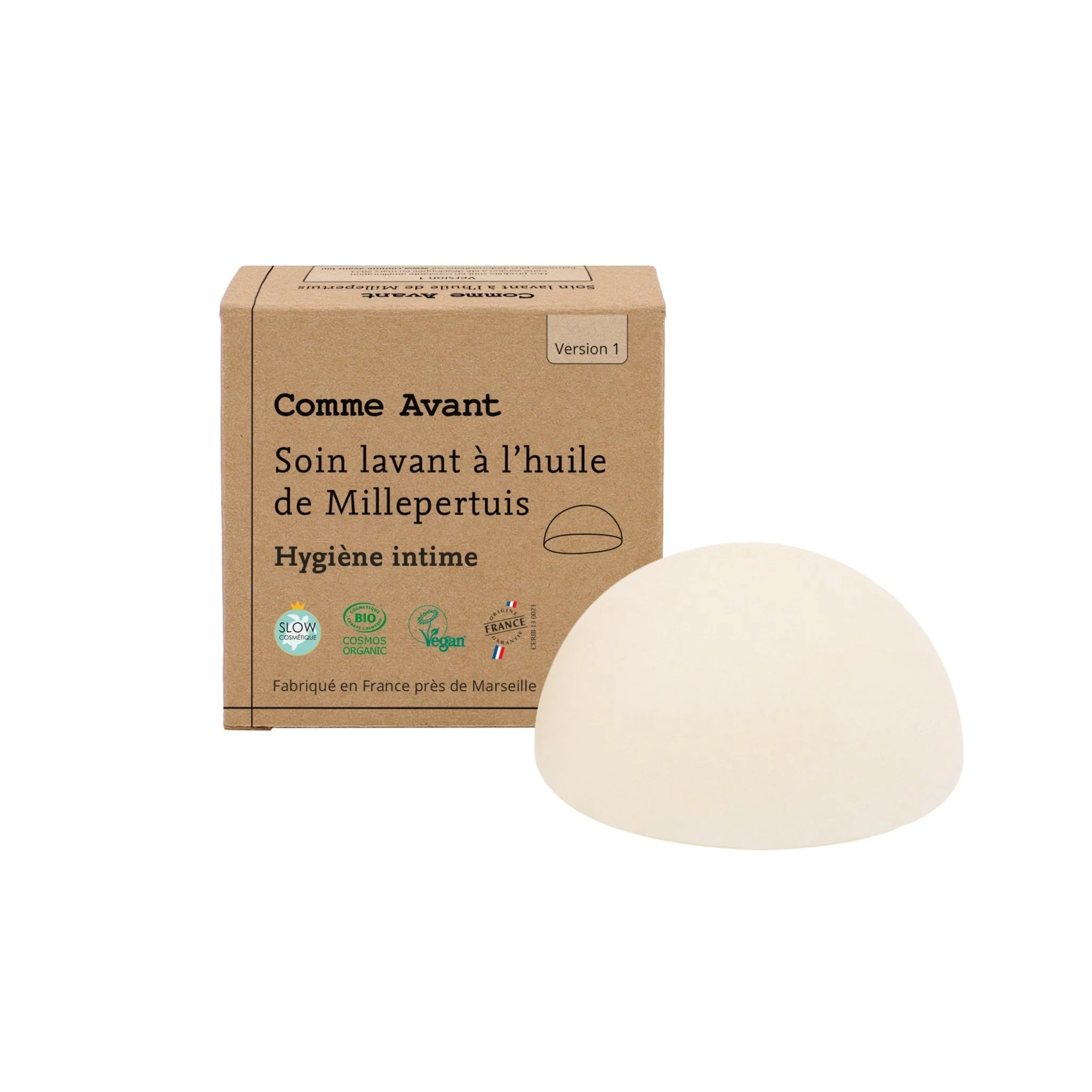 Soin lavant intime solide à l’huile de Millepertuis - Version 1 - 1 soin lavant intime - 50g