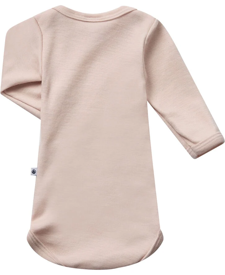 Petit Bateau LONG SLEEVE BODYSUIT 3M Saline