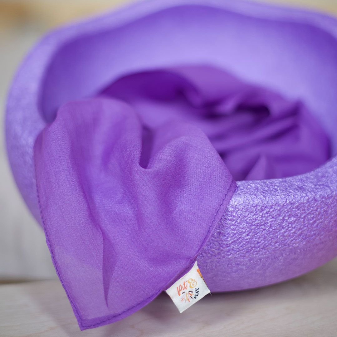 pit and play speeldoek regenboog - paars - 75x75 cm
