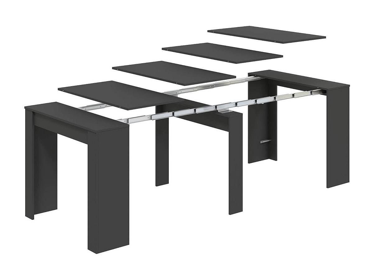 Dmora Tisch Schwarz Holzwerkstoff