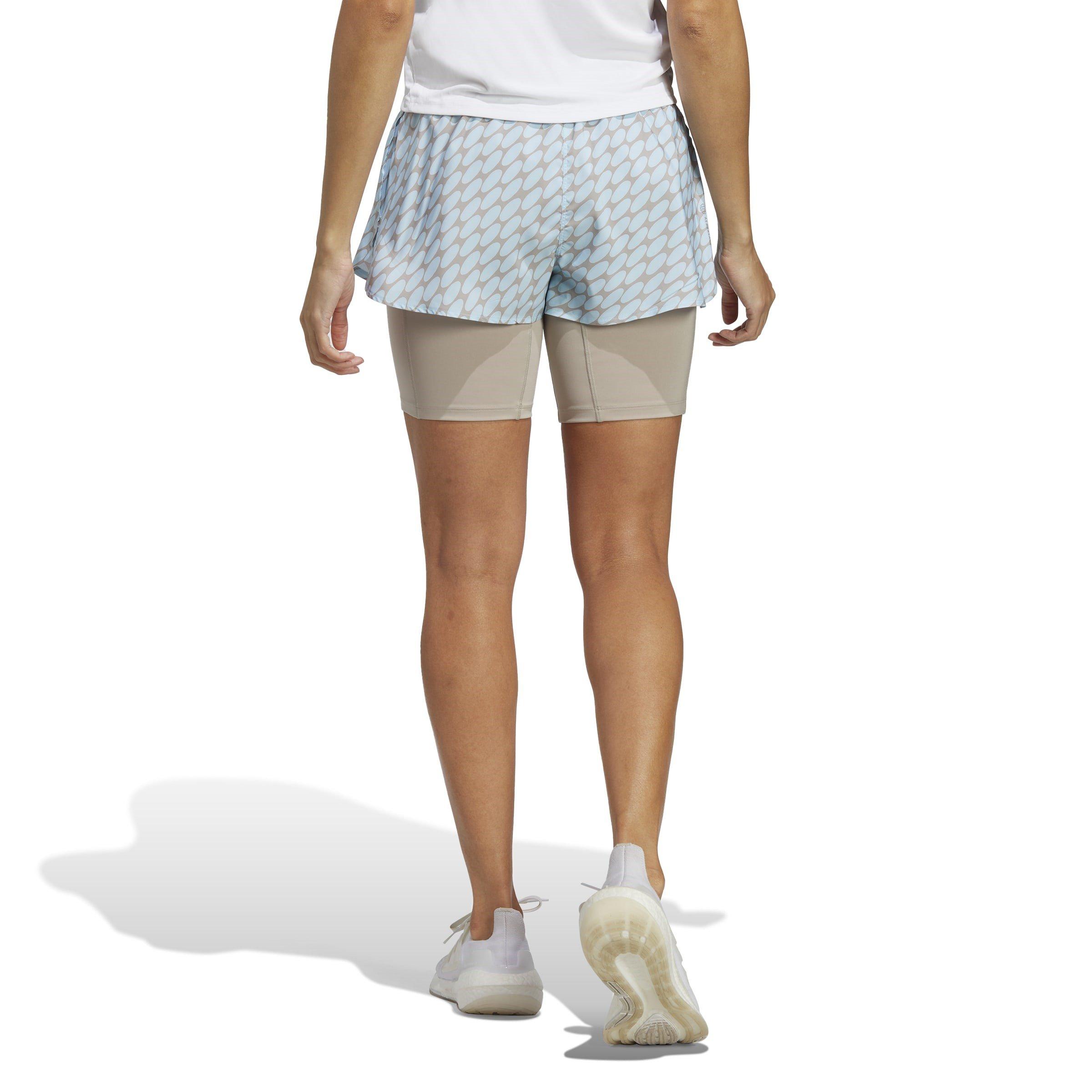 adidas x Marimekko Run Icons Logo 2 in 1 Running Shorts Womens