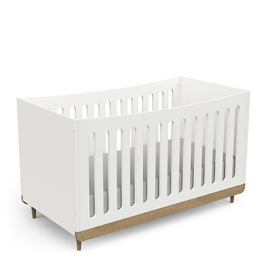 Scandinave Lit   Blanc / Chêne        70 x 140 cm   de               CBA Meubles