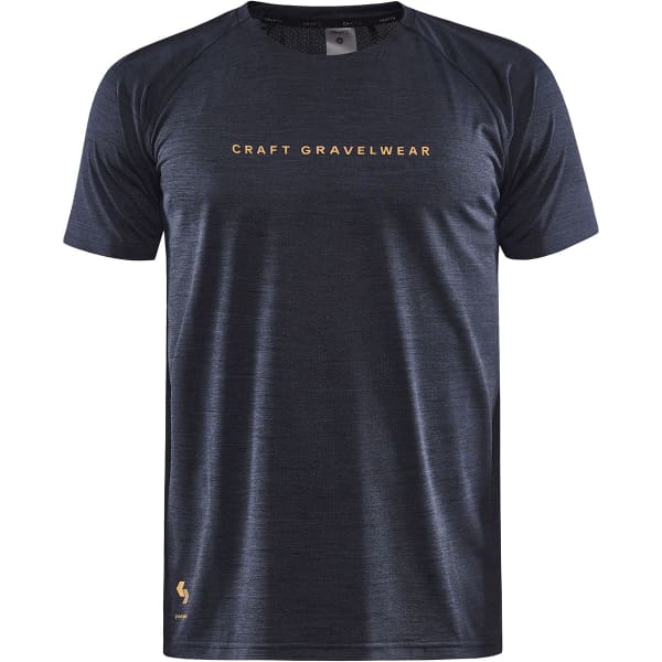 Maillot VTT CRAFT ADV GRAVEL SS TEE BLACK-MELANGE