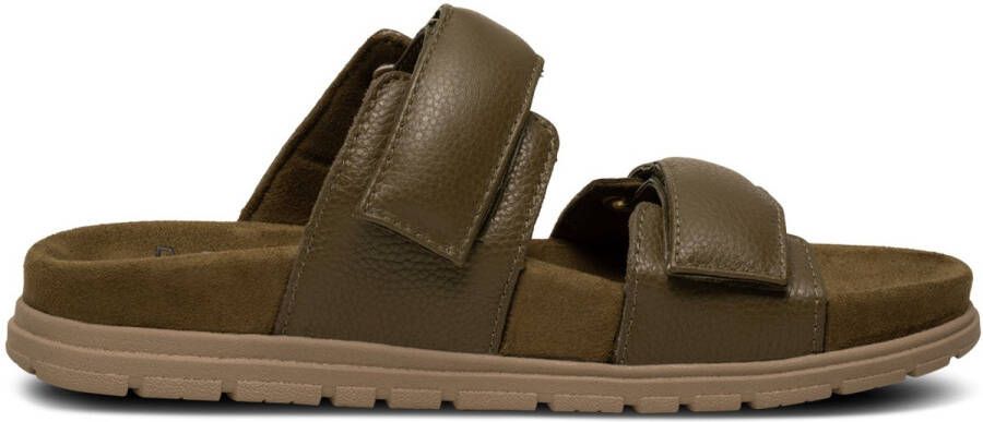 Woden slipper zonder rug Lisa Leather