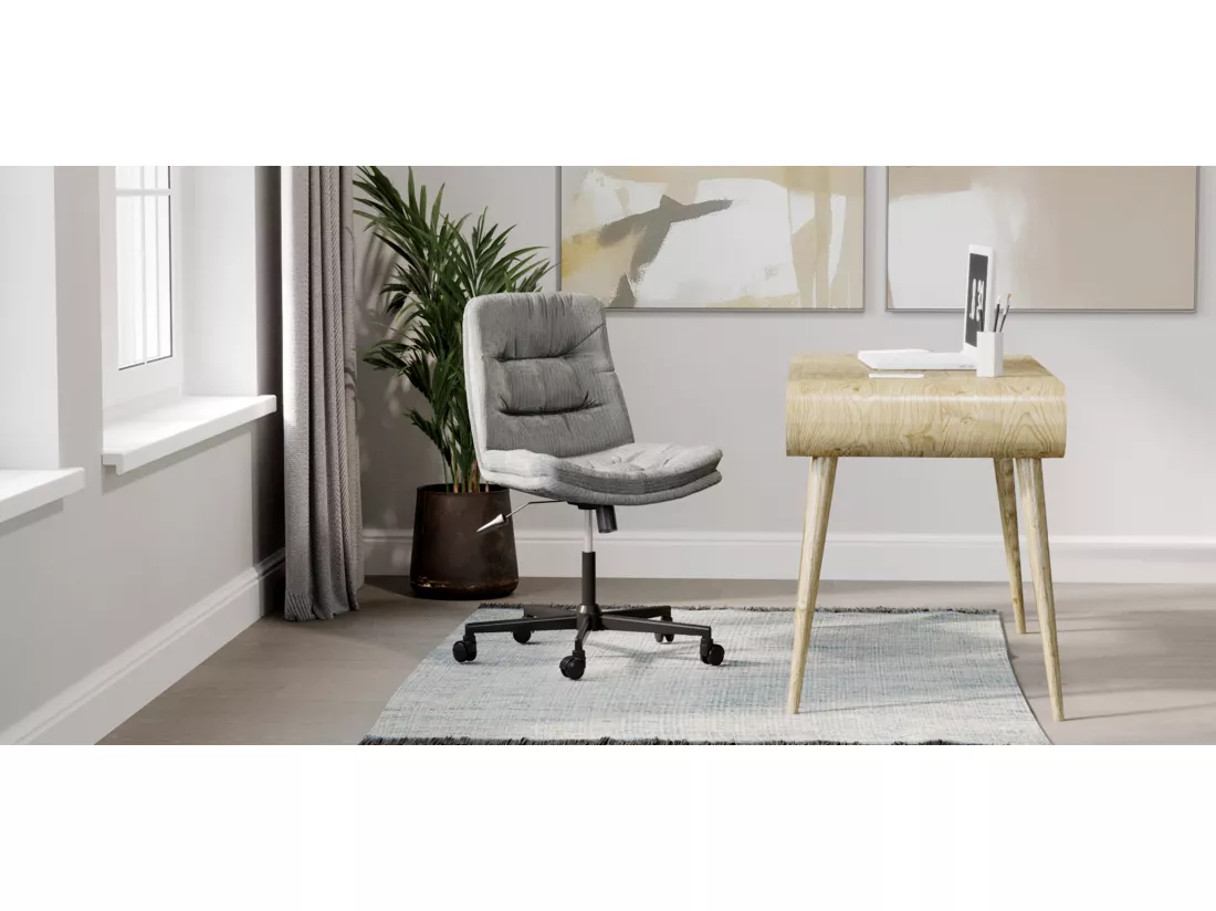 Chaise de Bureau Rembourrée - Pivotante - Hera Gris foncé