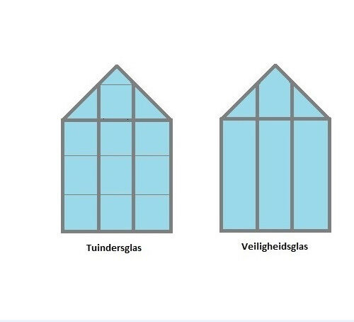 Halls Greenhouses Magnum 148 - Tuinkas - Zwart - 258x257x446 cm - Veiligheidsglas