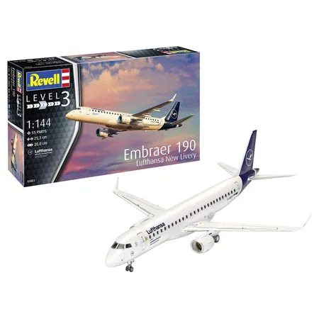 Revell Embraer 190 Lufthansa New Livery, 1:144