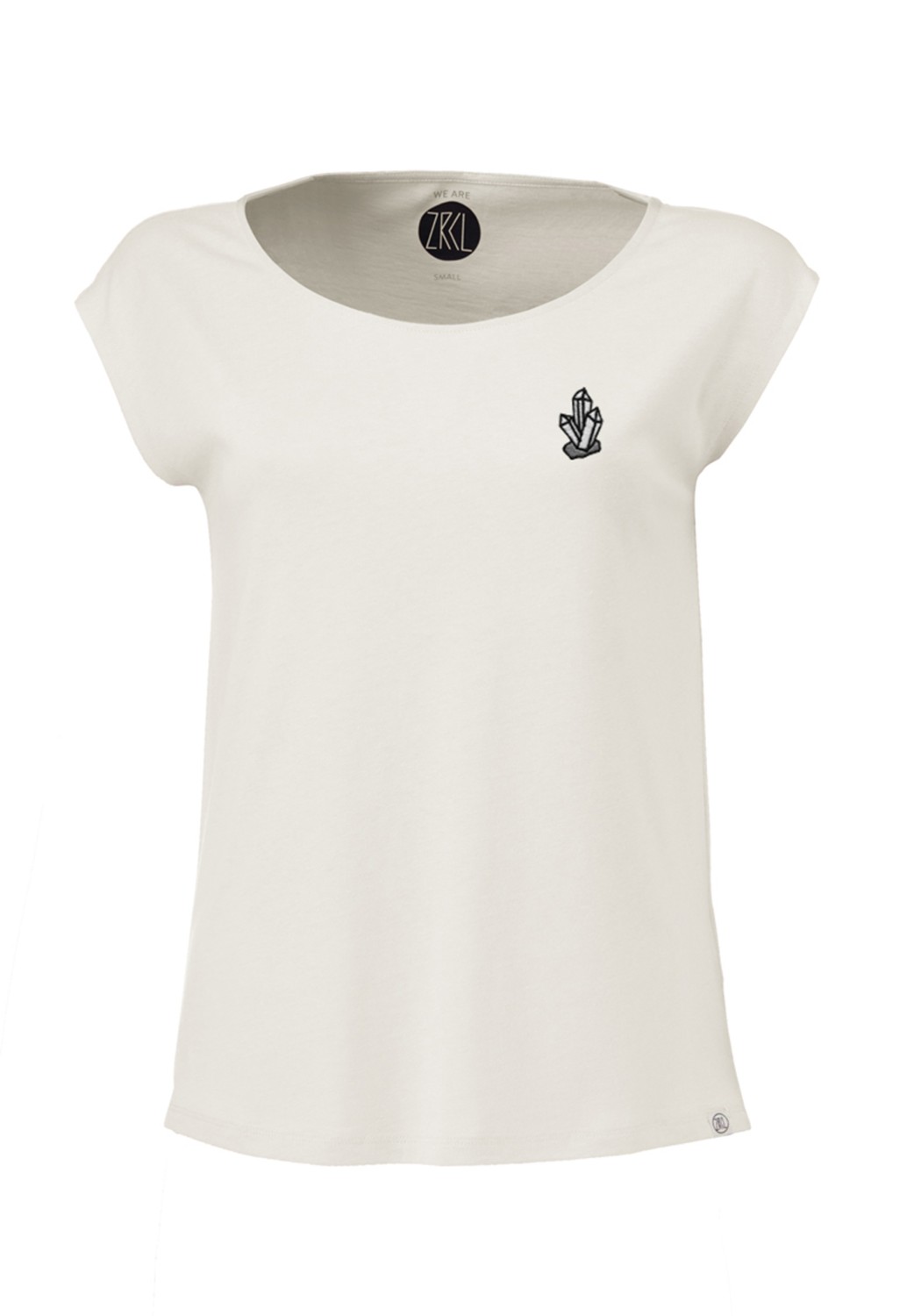 WE ARE ZRCL Damen-Shirt Two Shirt Crystal Natural