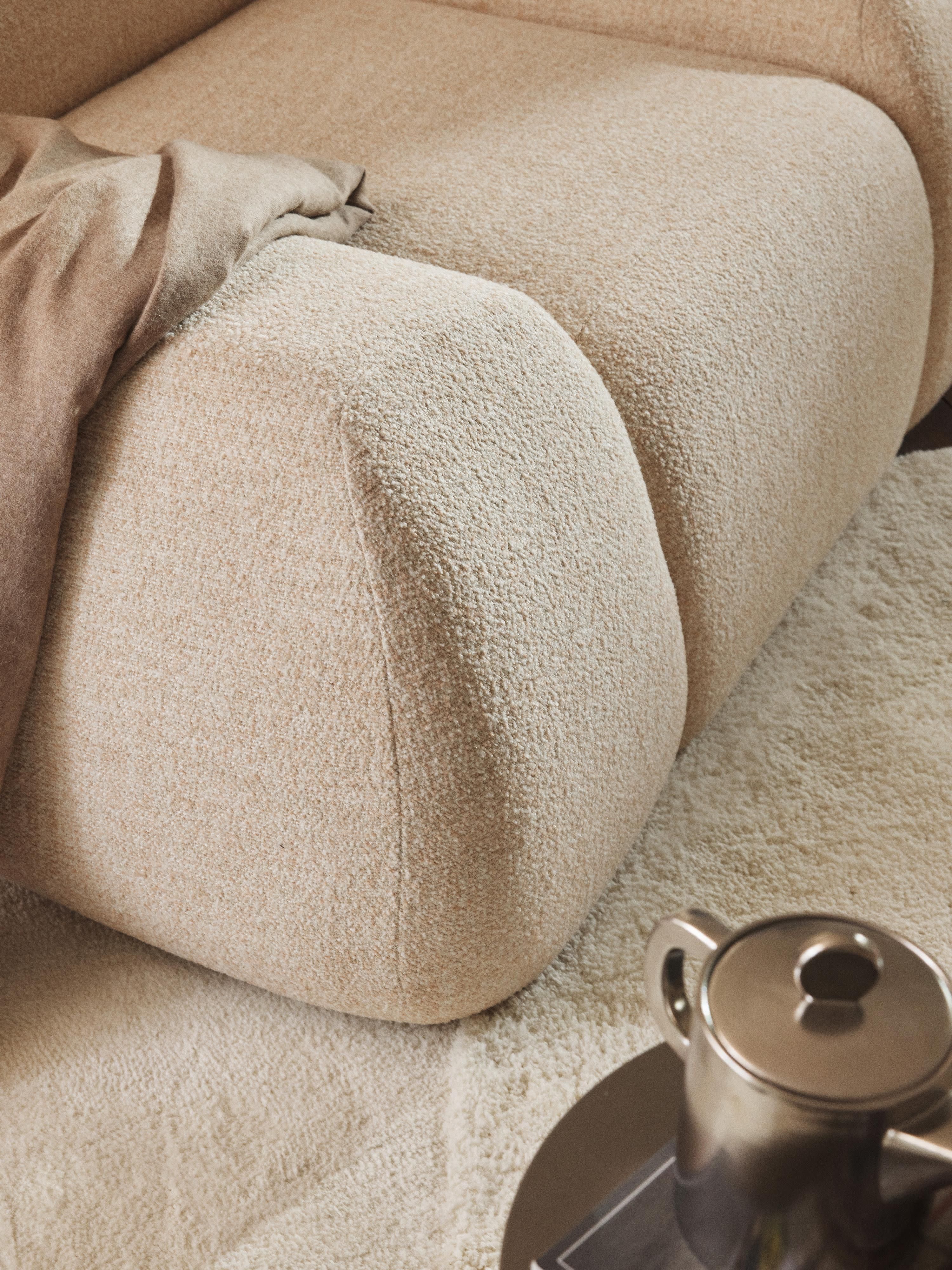 Loungefauteuil Wolke van bouclé