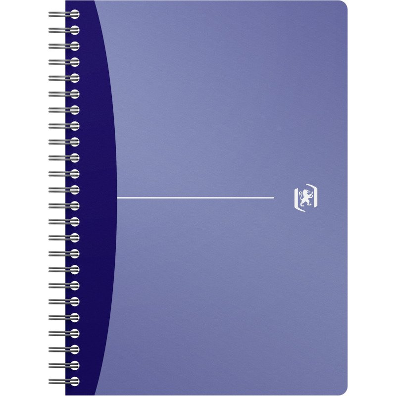 Cahier spirale Oxford Urban mix A5 14,8 x 21 cm - blanc ligné - 180 pages