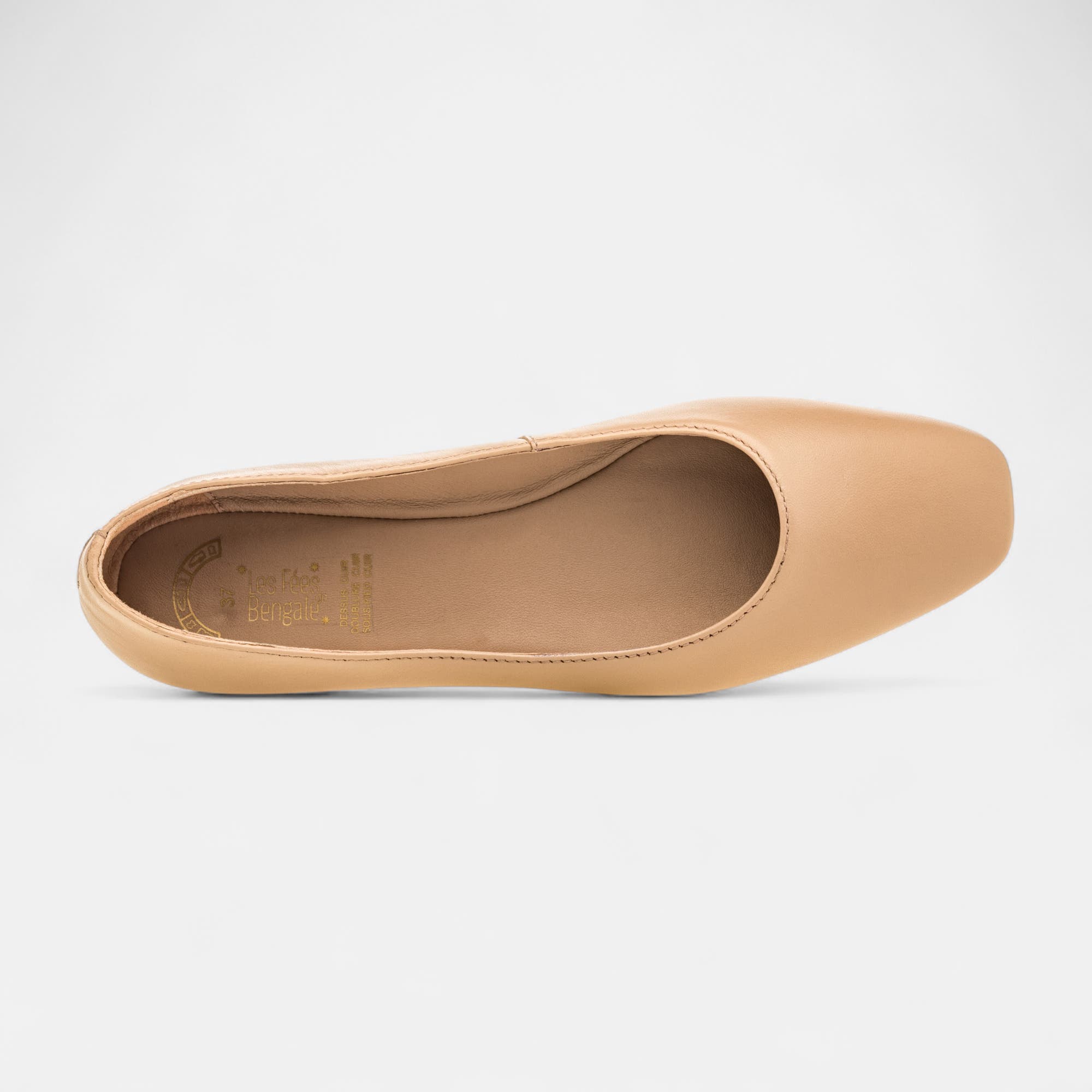 Ballerines Femme en cuir neutre