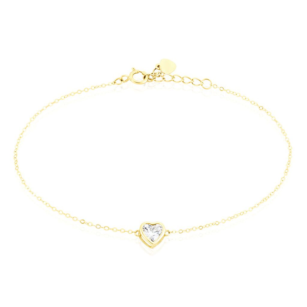 Bracelet Or Jaune Idony Oxyde De Zirconium