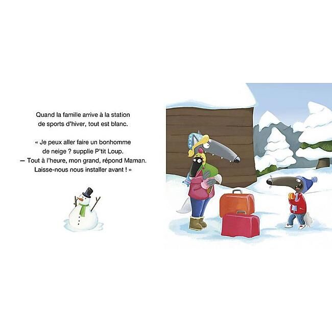 CARTOTHEQUE - PTI LOUP FAIT DU SKI