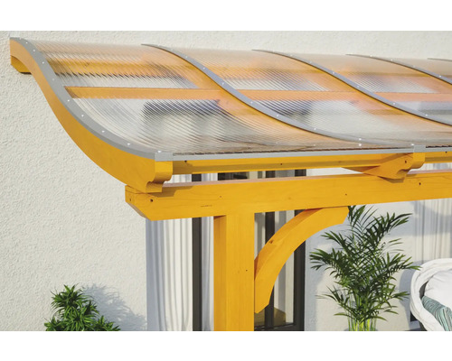 SKAN HOLZ Venezia terrasoverkapping, 434x239 cm, licht eiken