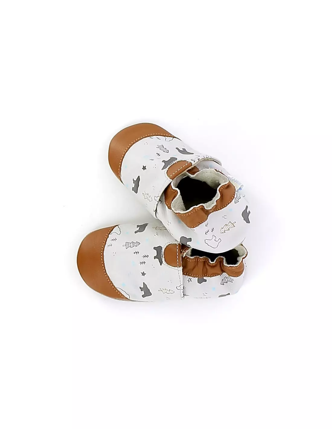 ROBEEZ WINTERING BEAR - Chaussons Gris