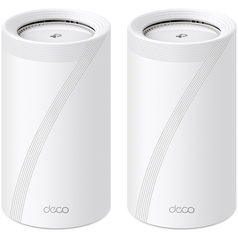 TP-Link BE19000 Tri-Band Mesh WiFi 7 System Deco BE85, 2er Pack, weiss