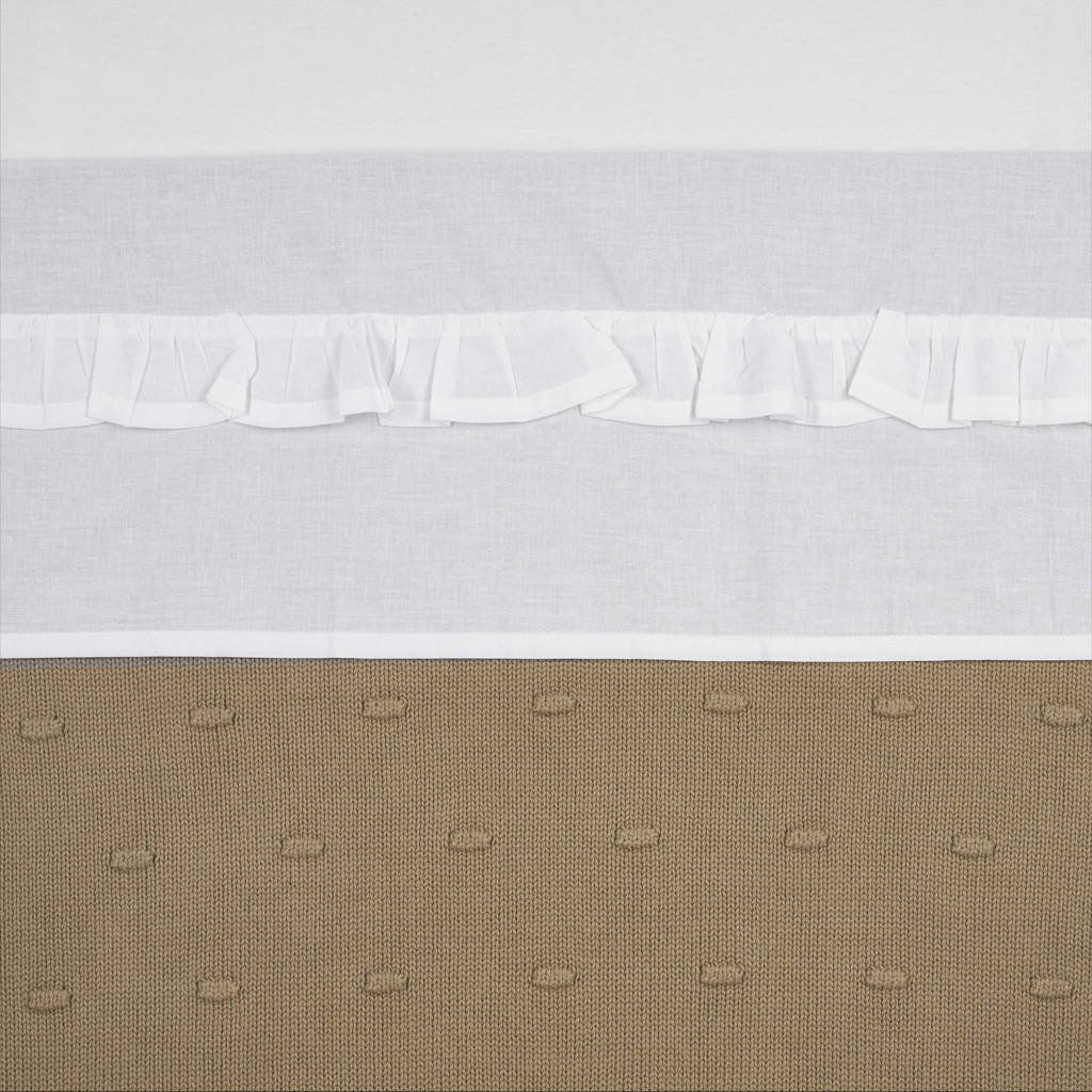 baby ledikantlaken Ruffle 100x150 White