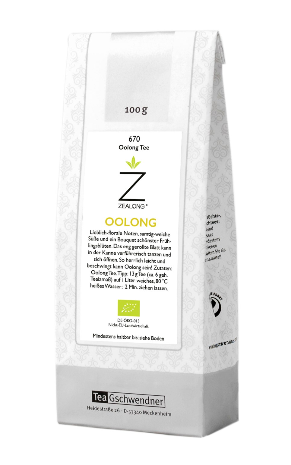 Neuseeland Zealong Oolong Bio
