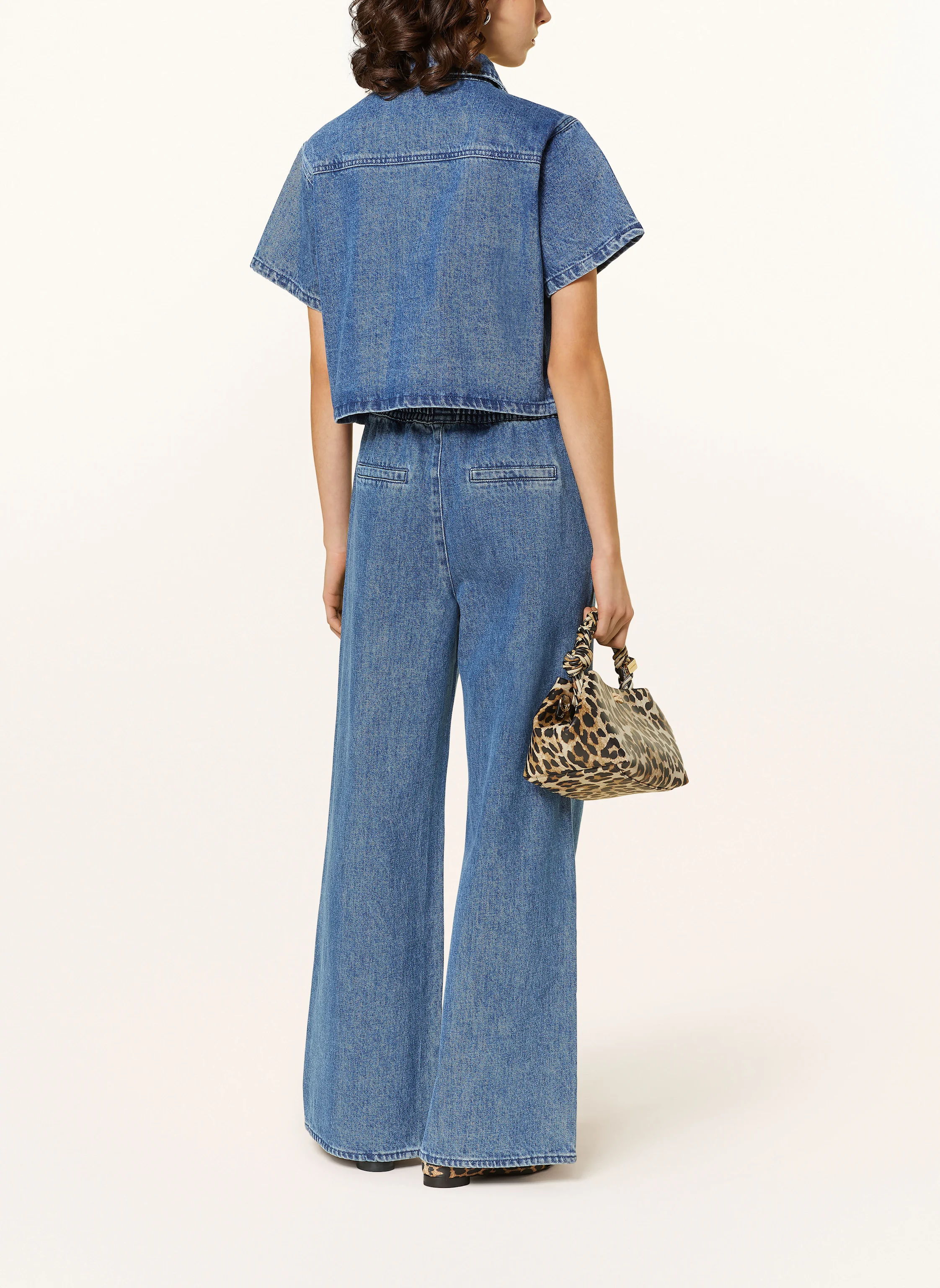MRS & HUGS Oversized-Jeansbluse