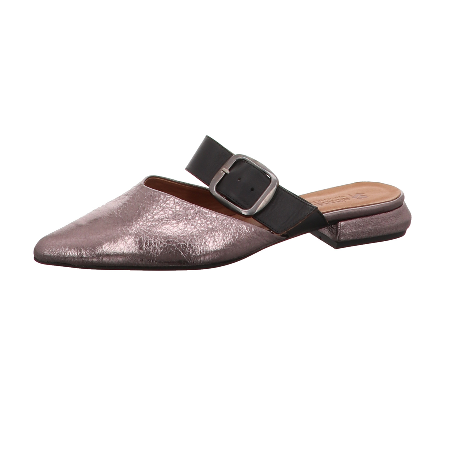 elbandi Pantolette platin gold/silber/bronce