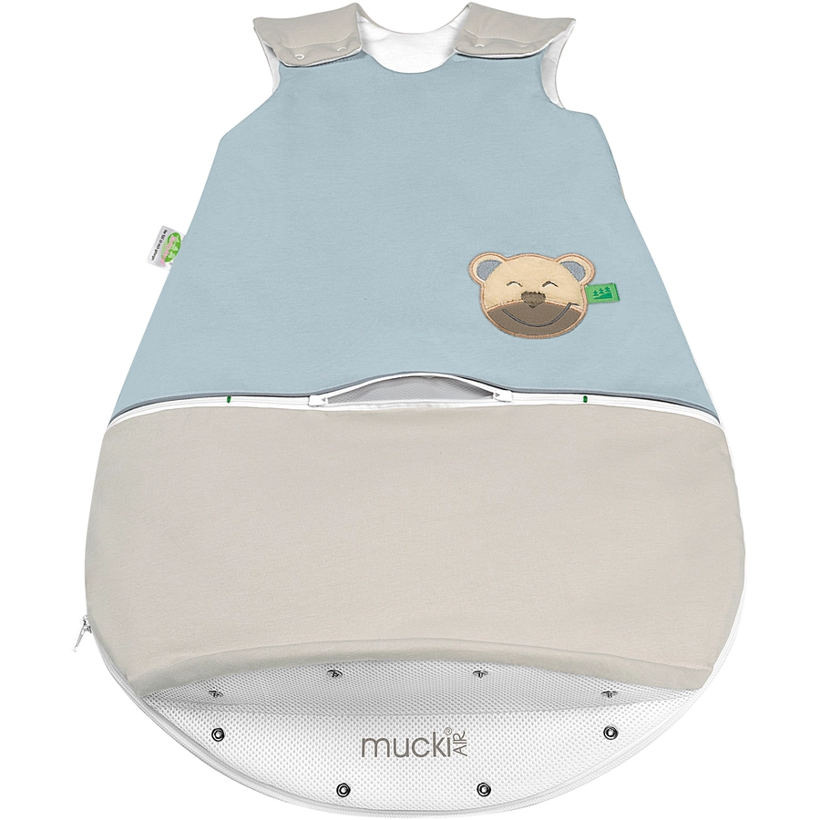Odenwälder Jersey-Schlafsack mucki AIR color-blocking sweet chocolate