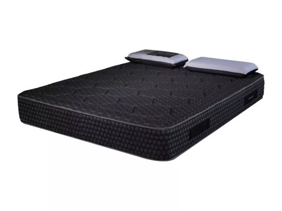Matelas mousse Cosmos Black - 180x200cm et 2 Oreillers 70x40cm - accueil mémoire de forme - 28 cm