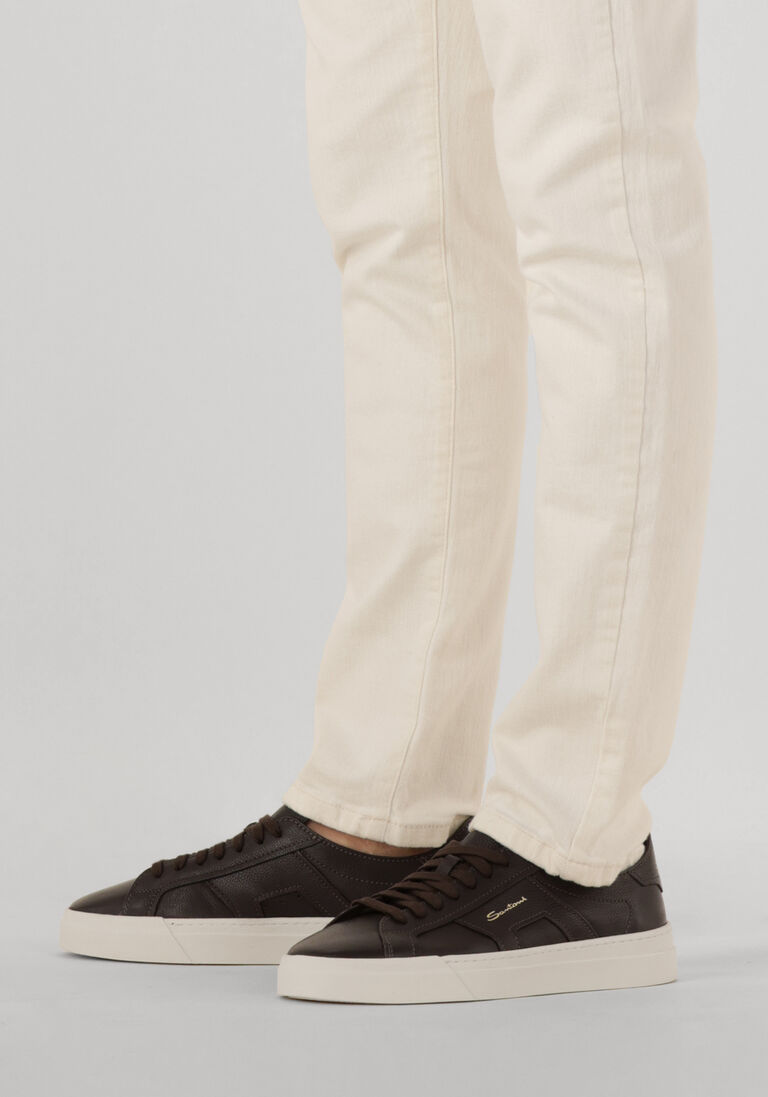 bruine santoni lage sneakers 21967
