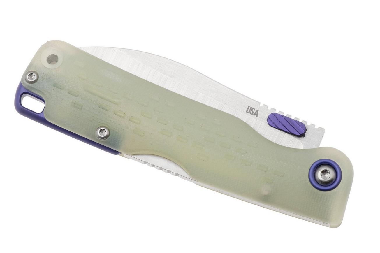 KA-BAR State & Union F01 SUF01JG, Satin S35VN, Jade G10, Purple Aluminum Hardware zakmes