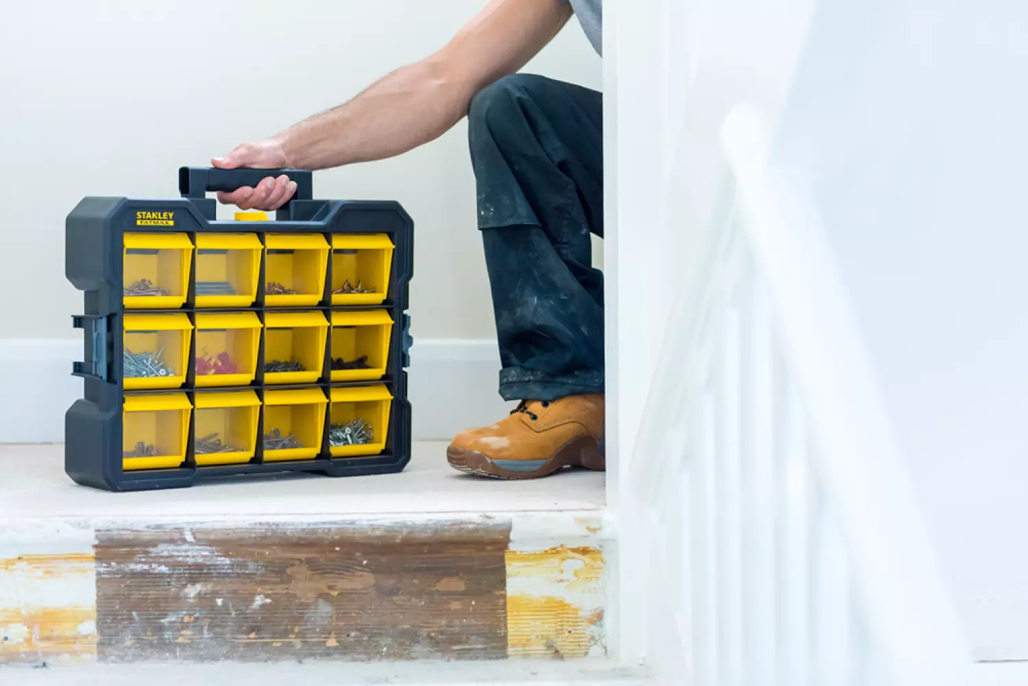 Stanley FMST81077-1 Fatmax Flip Bin Organizer - 12 vakken
