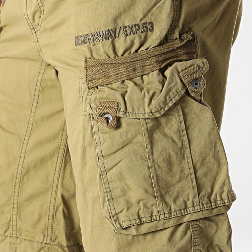 Short Cargo Panoramique Basic Vert Kaki