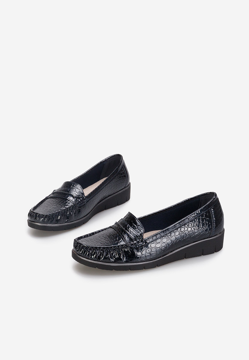 Mocassins femme bleus Asinia