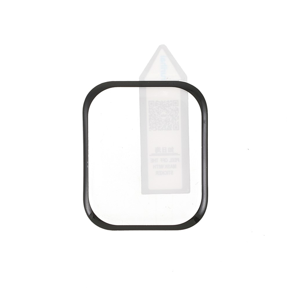 Apple Watch (45 mm) Vollbild Panzer Glas Display Schutz mit abgerundeten Kanten - Schwarz