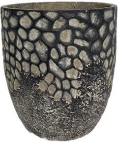 Intratuin bloempot Archaize zwart / beige D 44 H 50 cm