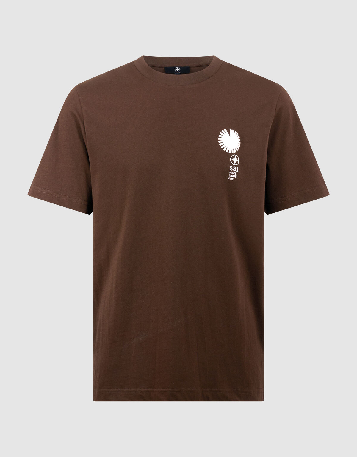Radar Artwork T-shirt Donkerbruin