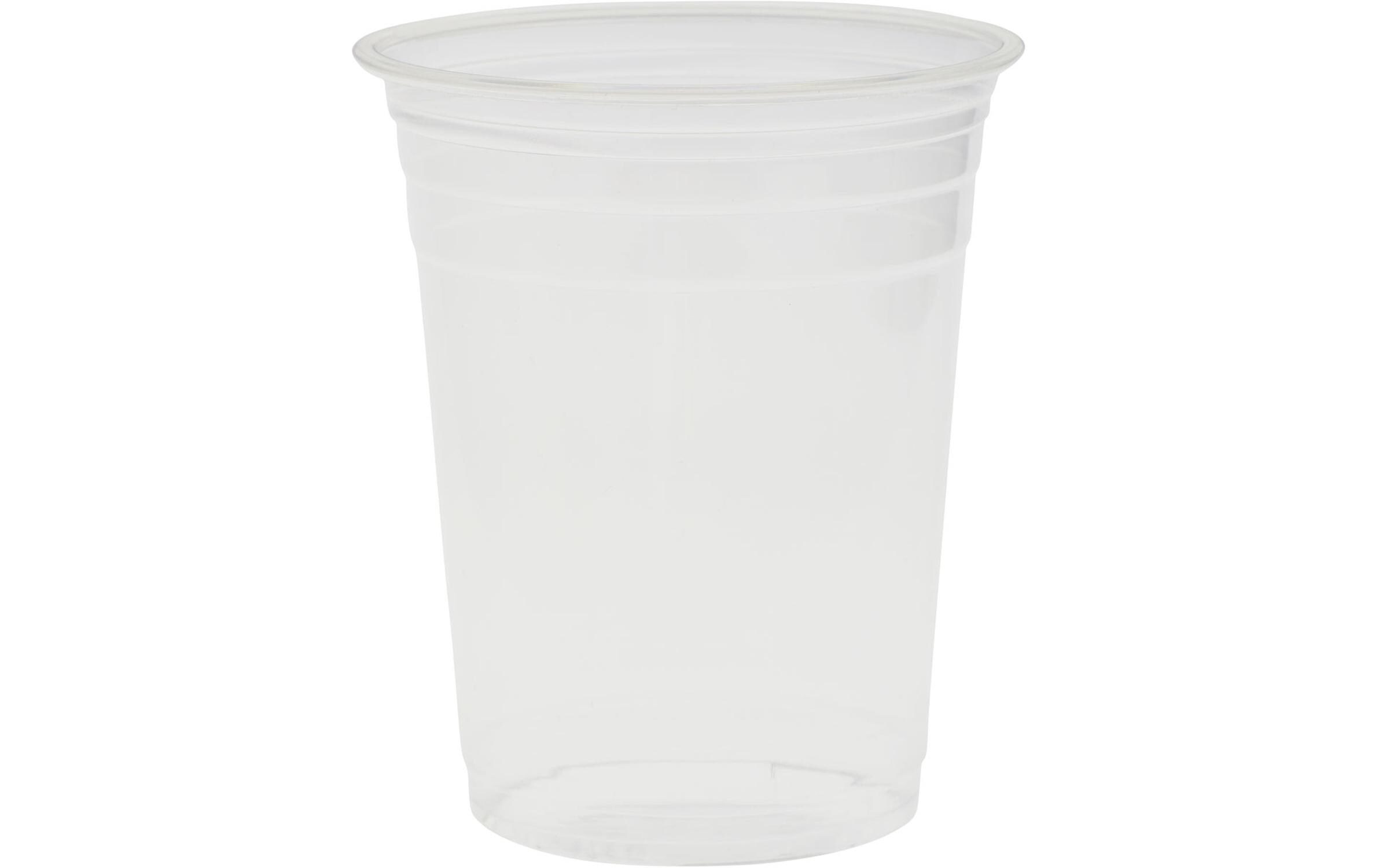 Einwegbecher Crystal 470 ml, 50 Stück, TransparentBecher aus recyceltem Material