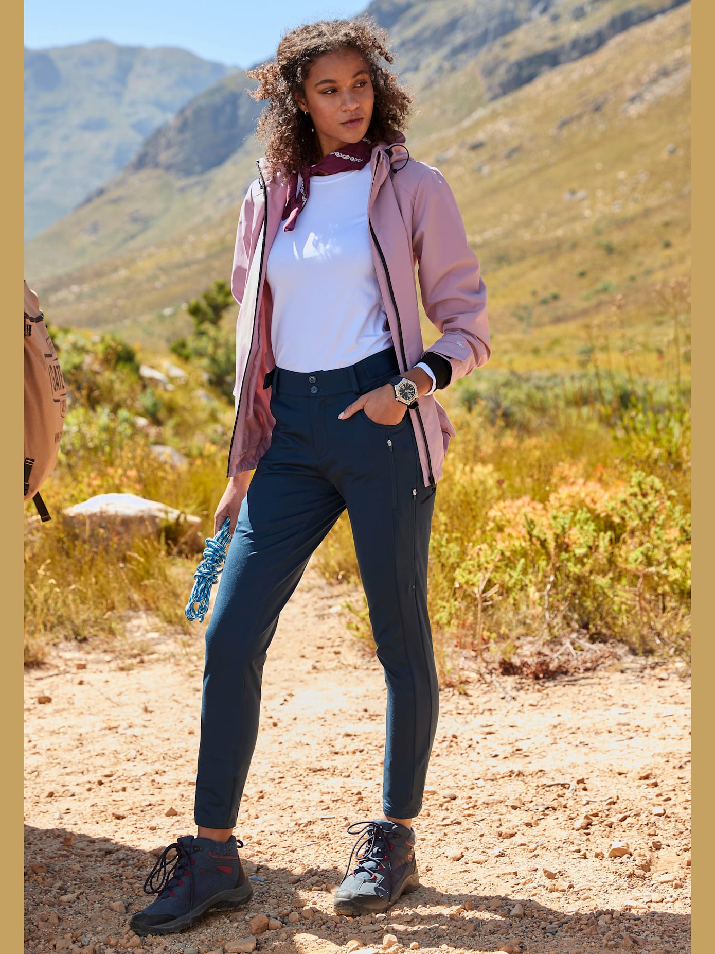 Pantalon de trekking ceinture réglable