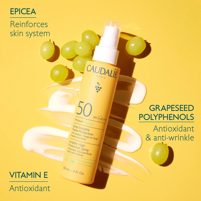 Caudalíe Vinosun Invisible High Protection Spray SPF 50 - 150 ml