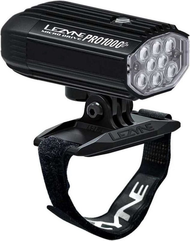 Lezyne - Helmet Micro Drive Pro 1000+ - Fietslamp - Zwart - Aluminium