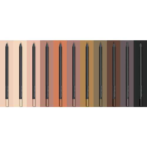 FABER-CASTELL Black Edition Skin Tones, Buntstifte im Karton-Etui
