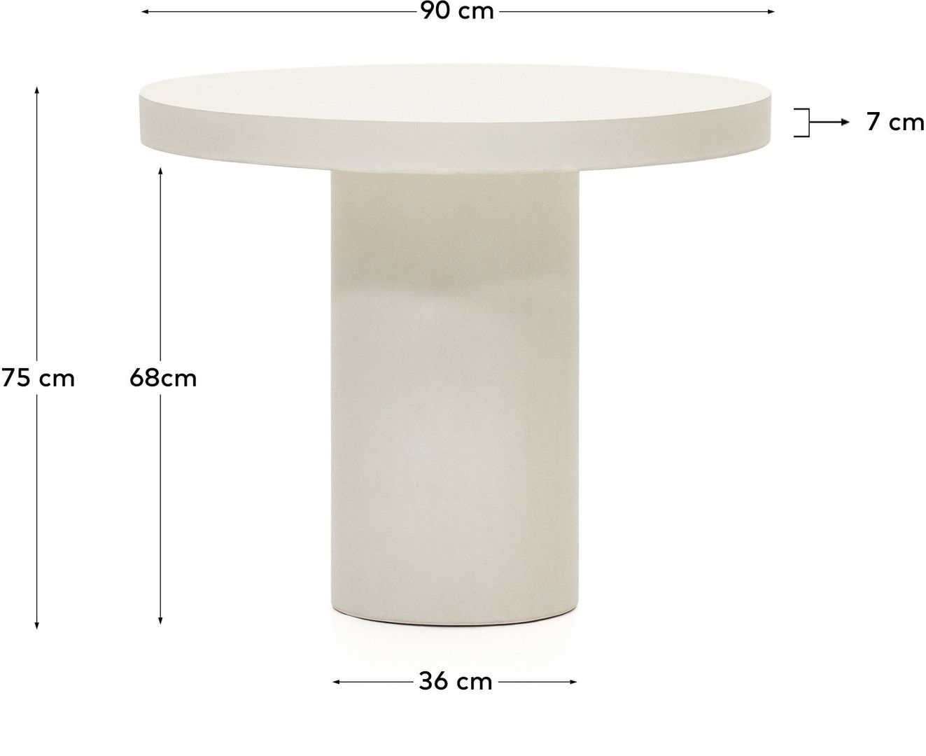 Kave Home   Aiguablava S Tuintafel