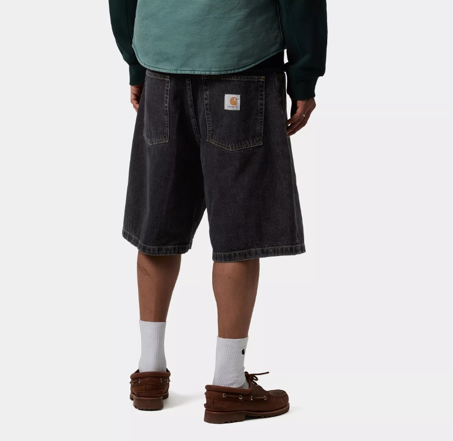 Carhartt WIP Brandon Short Black Stone Washed