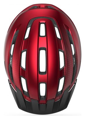 Casque MET Downtown Rouge